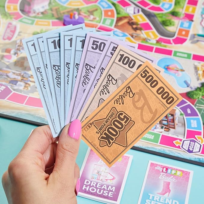 Hasbro Games The Game of Life: Barbie Edition Board Game | Ages 8+ | 2 to 4 Players | Fun Family Games for Kids and Adults | Kids Gifts (Amazon Exclusive)