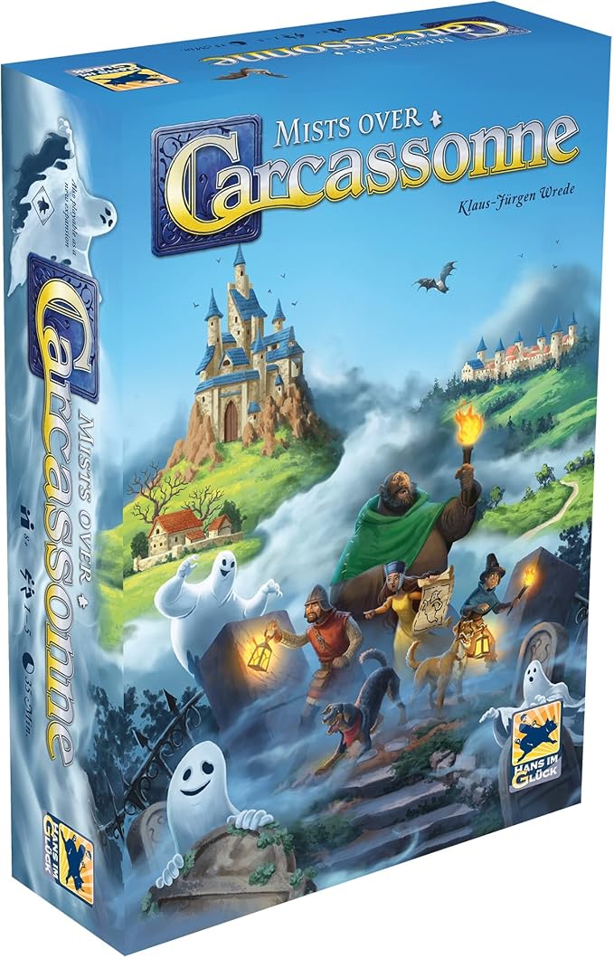 Mists Over Carcassonne Board Game | Territory Building Strategy Game | Cooperative Family Game for Kids and Adults | Ages 8+ | 2-6 Players | Average Playtime 45 Minutes | Made by Z-Man Games
