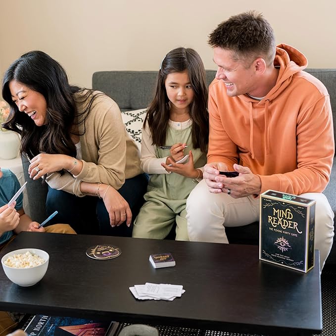 MIND READER Can You Read Your Friends' Minds? The Fun Psychic Meld Medium Family Party Game for Kids, Teens, Adults & Families - Perfect for Halloween or Board Games Night
