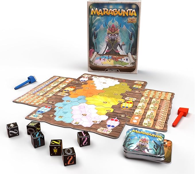 Marabunta Board Game - A Strategy Game of Ant Colony Domination! Fun Family Game for Kids & Adults, Ages 10+, 2 Players, 30 Minute Playtime, Made by Space Cowboys