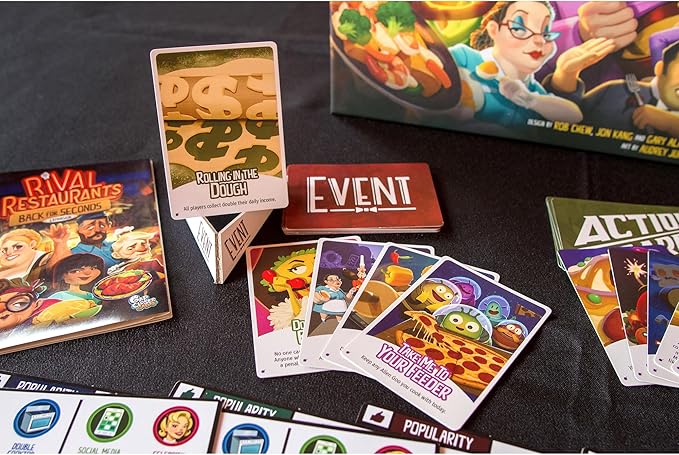 Gap Closer Games | Rival Restaurants: Back for Seconds Expansion | Strategy Board Game | 2 to 6 Players | Ages 10+ | 45+ Minutes