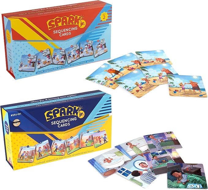 Sequencing Cards, Picture Cards, Storytelling Cards, Speech Therapy Materials, Home School Supplies, ESL, ELL, Social Skills, Combo Set