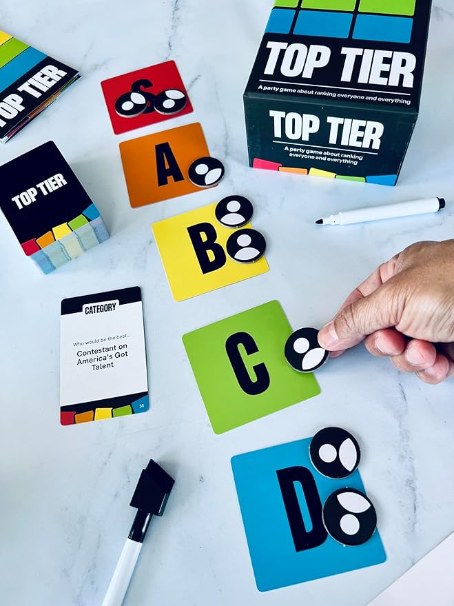 Indie Boards & Cards, Top Tier - Hilarious Party Game of Creative Rankings and Fun Challenges