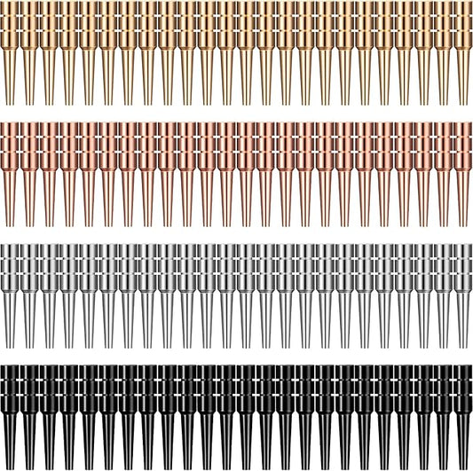 Leitee 96 Pieces Metal Cribbage Board Pegs Fit 1/8 Holes Cribbage Pins with a Tapered Design for Family and Friend Traditional Board Game, 4 Colors