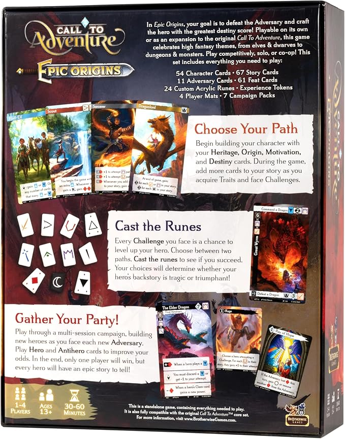 Brotherwise Games Call to Adventure: Epic Origins