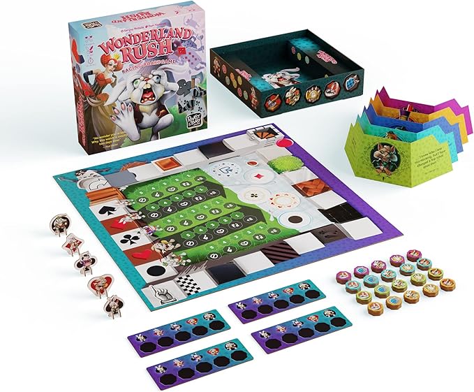 Wonderland Rush | Family Board Game | Board Game for Adults and Children | Adventure Board Game | Ages 8+ | for 2 to 4 Players | Average Playtime 30 Minutes