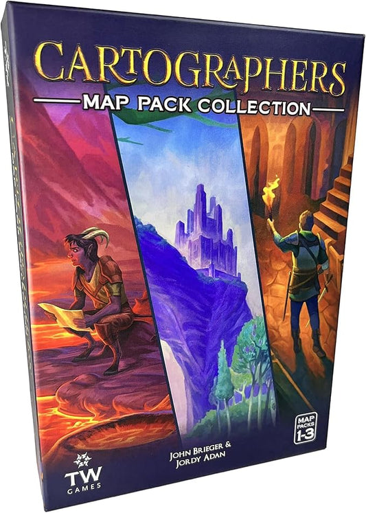 Cartographers Map Pack Collection - Expansion Map Set Contains Nebblis, Affril & Undercity, Ages 10+, 1-75 Players, 30-45 Minutes