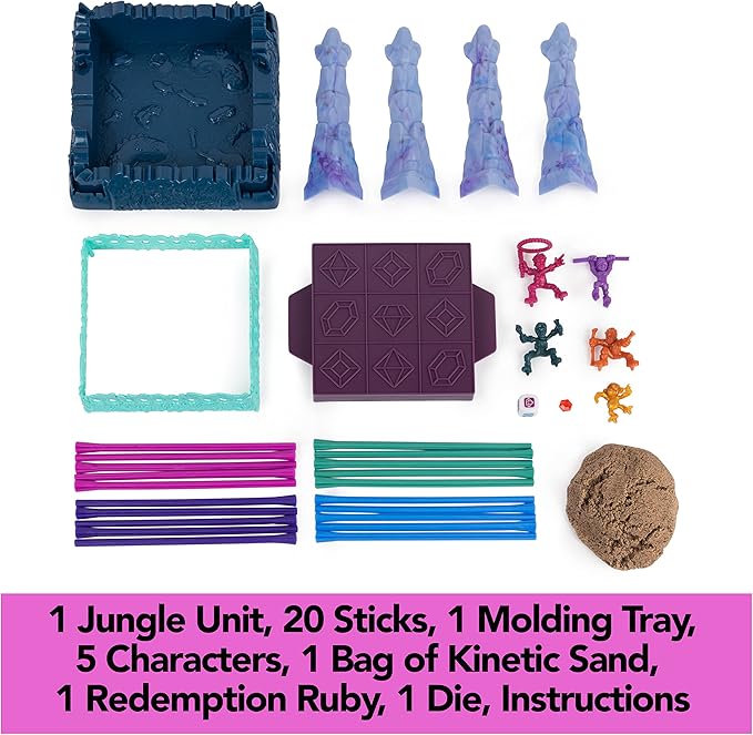 Spin Master Games Sink N’ Sand, Midnight Jungle Amazon Exclusive Kids Board Game with Kinetic Sand for Sensory Fun Gift Idea, for Preschoolers and Kids Ages 4 and up