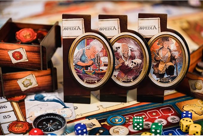 Holy Grail Games | Encyclopedia | Strategy Board Game | Dice and Worker Placement | 1 to 4 Players | 25+ Minutes | Ages 14+