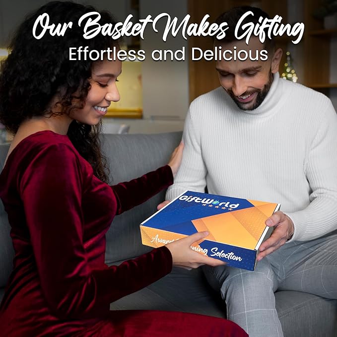 GiftWorld Beef Summer Sausage Charcuterie Cheese Gifts Basket, Charcuterie Food Items, Meat and Cheese Gift Baskets, Food Gifts for Men and Women, Meat Sampler For Men, Business, Fathers Day