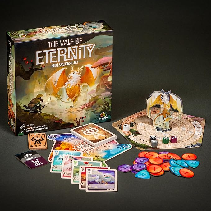 Renegade Game Studios: The Vale of Eternity - Drafting & Set Collection Card Game, Tame & Hunt Fantastical Monsters & Creatures, Ages 14+, 2-4 Players