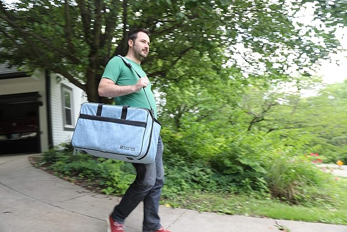 Board Game Bag - [Backpack/Shoulder Strap/Luggage Slip] - Padded Board Game Carrier (Ruby Red)