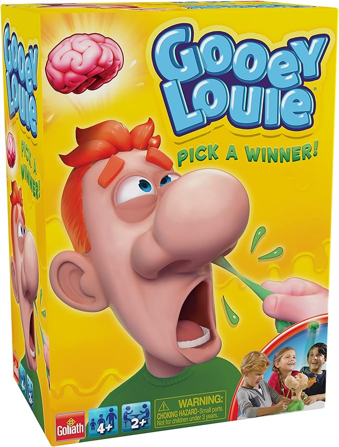 Goliath Gooey Louie - Pull The Gooey Boogers Out Until His Head Pops Open Game, Green