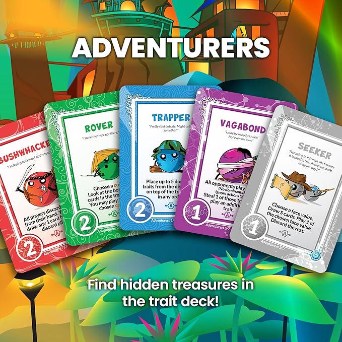 Doomlings Overlush - Mystery Expansion Card Game - 4X Booster Packs (60 Total Gameplay Cards, Including 4X Rare Holofoil Collectibles) | Family, Kids and Adult TCG Party Game | 2-6 Players | Ages 8+