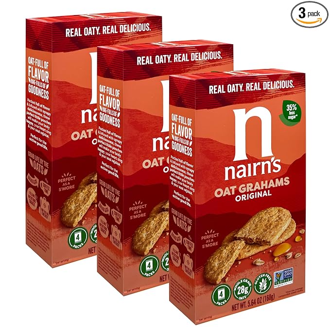 Nairn's Gluten Free Original Oat Grahams, 3 Packs/5.64 oz
