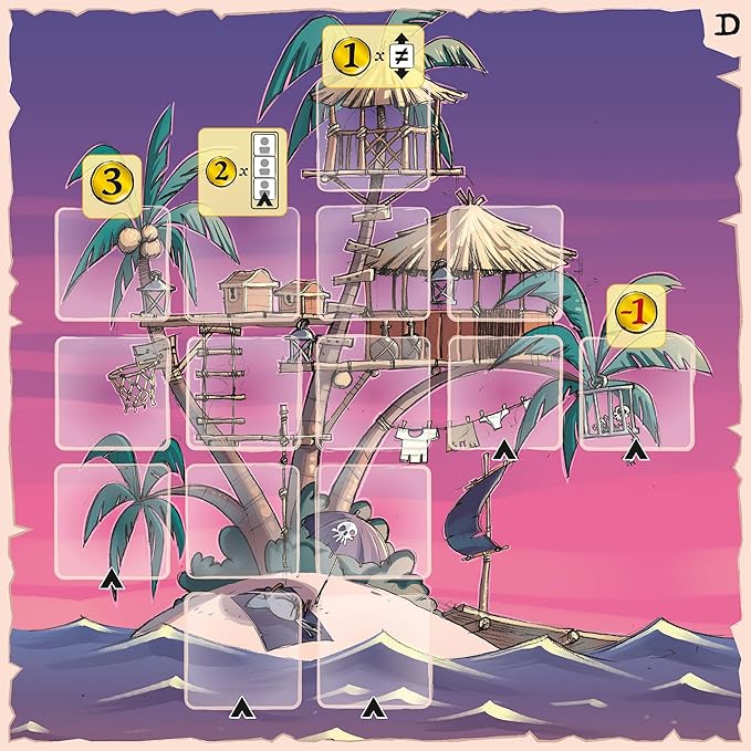 Captain Flip - Board Game, Play As a Pirate Captain, Recruit Crew, Collect Coins, Family-Friendly Pirate Theme, Ages 8+, 2-5 Players, 20 Min