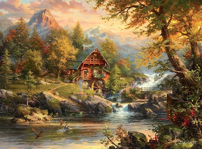 Buffalo Games - Blend COTA - Summer Cabin - 1000 Piece Jigsaw Puzzle for Adults - Challenging Puzzle Perfect for Game Nights - Finished Size is 26.75 x 19.75