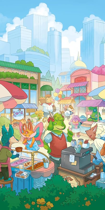 LUCKY DUCK GAMES Critter Kitchen A La Cart Expansion | Strategy Games | Chefs Compete for a Restaurant Critic | 1-7 Players, Ages 12+