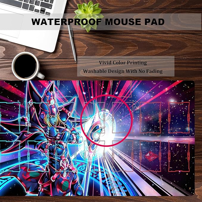 ygo playmat Gaming Competition Pad Mat Card Binder Deck 23.6x13.7in