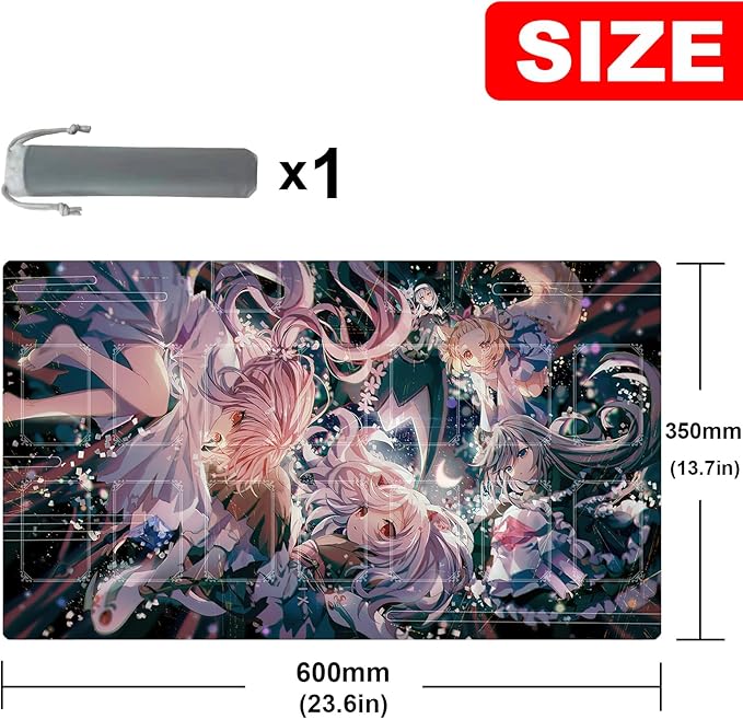 ygo playmat Gaming Competition Pad Mat Card Binder Deck 23.6x13.7in