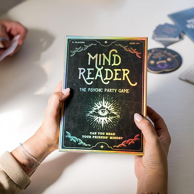 MIND READER Can You Read Your Friends' Minds? The Fun Psychic Meld Medium Family Party Game for Kids, Teens, Adults & Families - Perfect for Halloween or Board Games Night