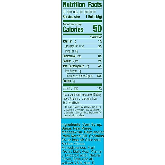 Fruit Roll-Ups Fruit Flavored Snacks, Jolly Rancher, Variety Pack, 20 ct (Pack of 6)