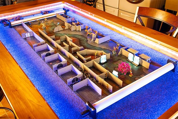 Rogue Dungeon Set - Mini Dungeon Castle Cavern DND Terrain for Tabletop RPGs, Dungeons & Dragons, Pathfinder, War Gaming, and More! by DCD (100+pcs, 3.5sqft, 16rooms)