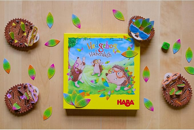 HABA Hedgehog Haberdash Color Matching Memory Game for Ages 3+ (Made in Germany)