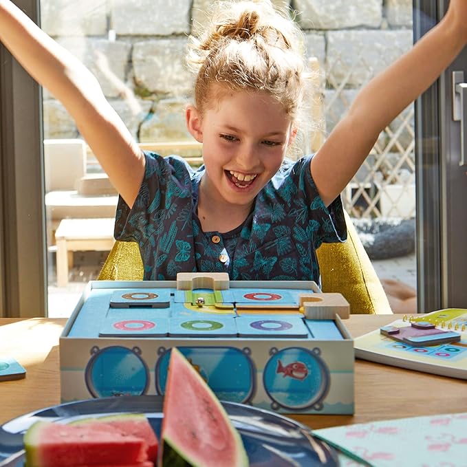 HABA Logic! Games: Milo's Waterpark - Splash Labyrinth Dexterity Maze Game