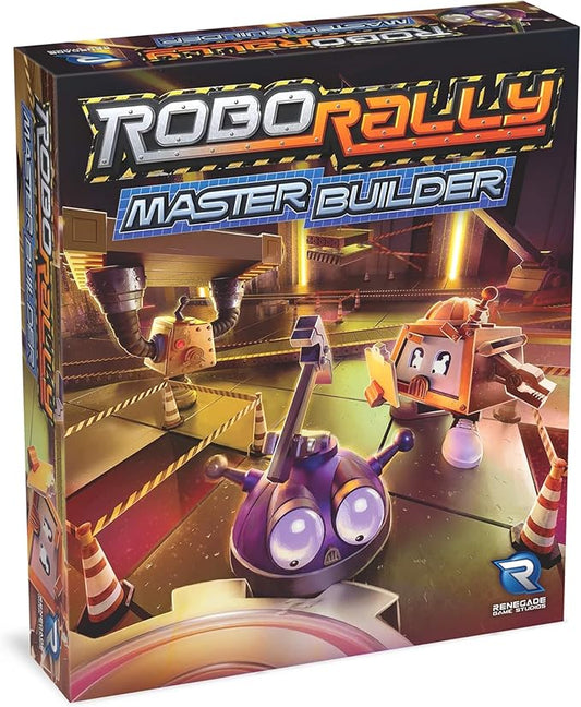 Renegade Game Studios: Robo Rally - Master Builder Expansion - Strategy Programmed Movement Board Game, New Grids, Ages 12+, 2-6 Players, 45-90 Min
