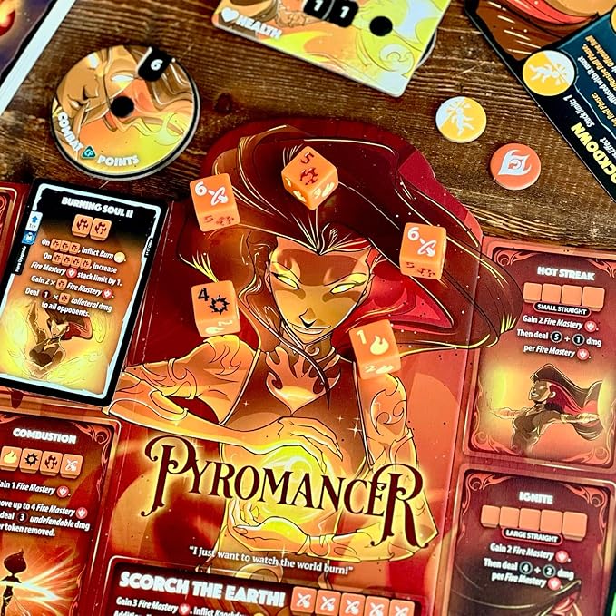 Two Hero Box - Pyromancer v Shadow Thief - Fast Playing Collectible Tabletop Game