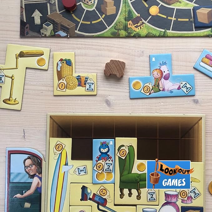 Stack'n Stuff Board Game - A Patchwork Game For Two Players! Quick and Strategic Moving Game, Puzzle Game, Fun Family Game for Kids & Adults, Ages 6+, 2 Players, 20-30 Mins