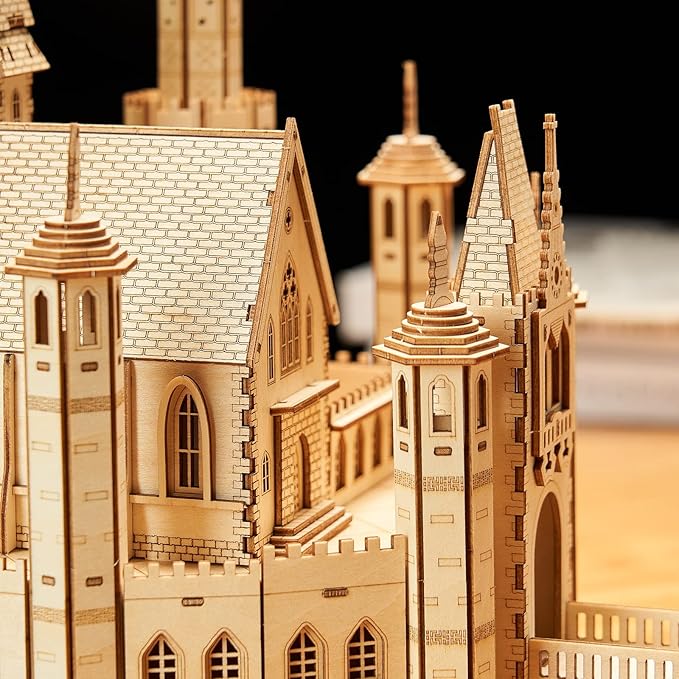 3D Wooden Puzzles Knight Creed: Lost Castle Model Kits, Brainteaser and Puzzle for Christmas/Birthday,Gifts for Adults and Teens to Build Combination