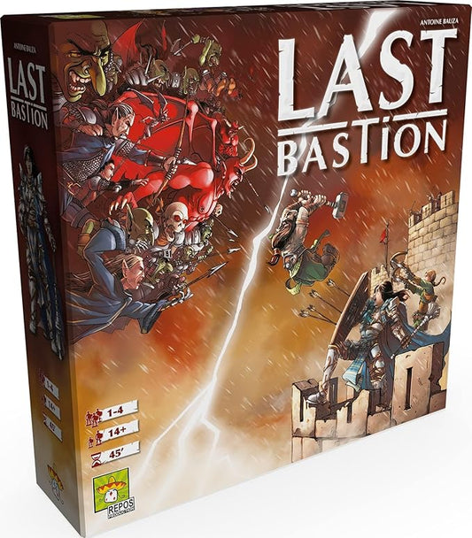 Last Bastion Board Game - Epic Cooperative Defense Game, Combat the Baleful Queen's Hordes! Strategy Game for Kids & Adults, Ages 14+, 1-4 Players, 45 Minute Playtime, Made by Repos Production