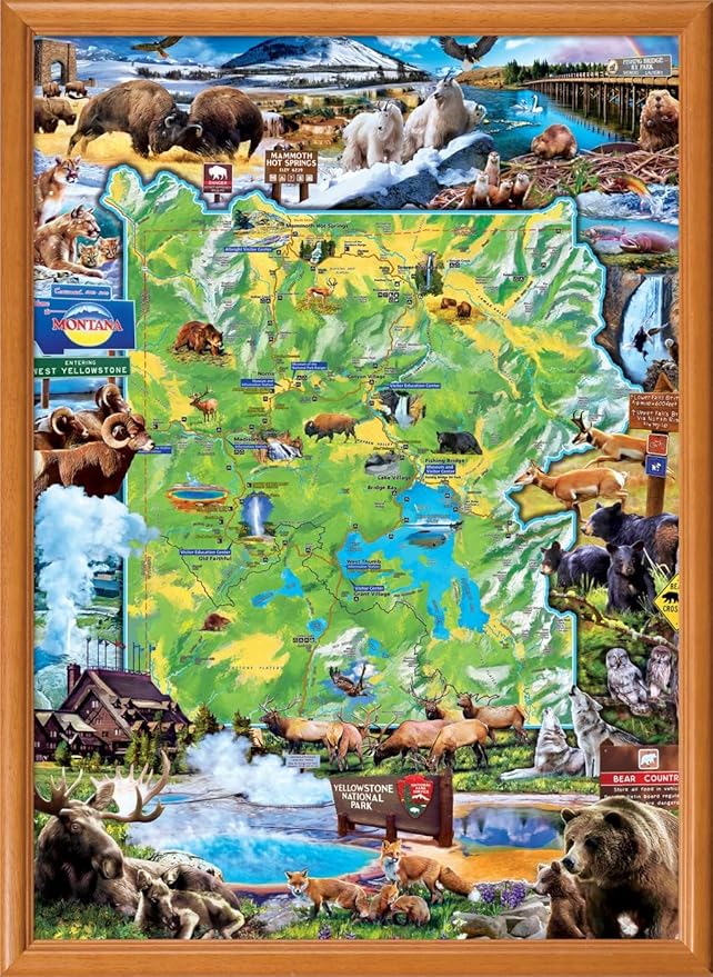 MasterPieces 1000 Piece Jigsaw Puzzle for Adults, Family, Or Youth - Yellowstone National Park - 19.25"x26.75"