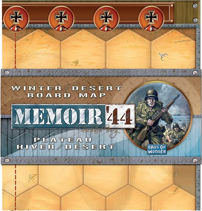 Memoir '44 Winter-Desert Map EXPANSION - Expand Your Battlefield Horizons! Strategy Game for Kids & Adults, Ages 8+, 2 Players, 30-60 Minute Playtime, Made by Days of Wonder