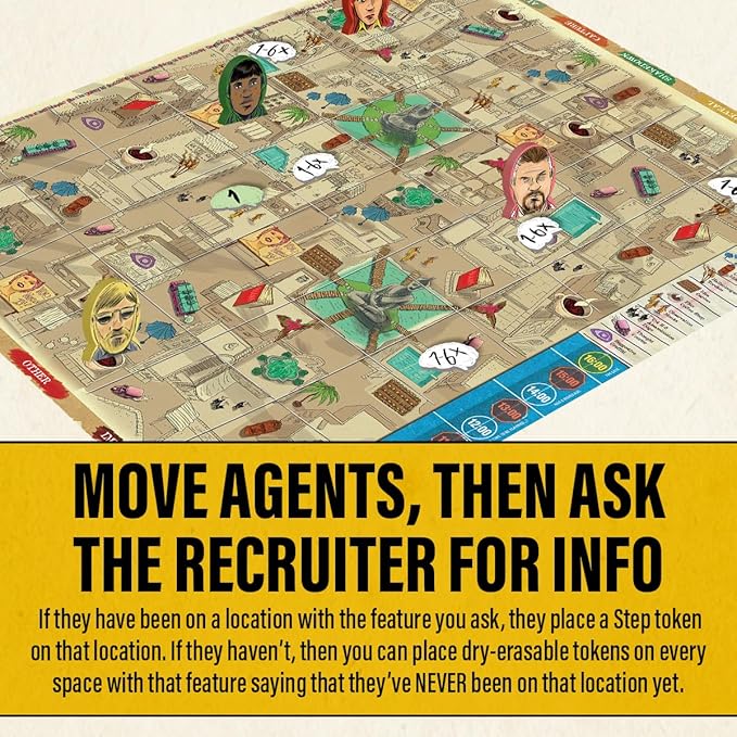 Mind MGMT: The Psychic Espionage Game - Strategic Deduction Board Game for 2-5 Players - Hidden Movement & Cooperative Play - Ages 14+