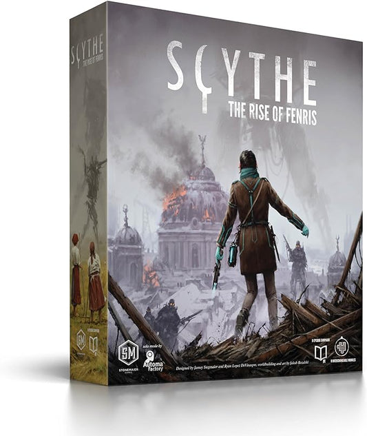 Stonemaier Games: Scythe: The Rise of Fenris | 8 Episode Scythe Campaign | Adds an Additional 11 Modules to Play Through | Add to Scythe (Base Game) | 1-5 Players, 115 Mins, Ages 14+