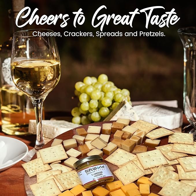 Cheese Gift Baskets Assortment Bundle with 5 items - Gourmet Food Gifts for Men and Women, Food for Charcuterie Board, Cheese Sampler for Corporate and Family Occasions