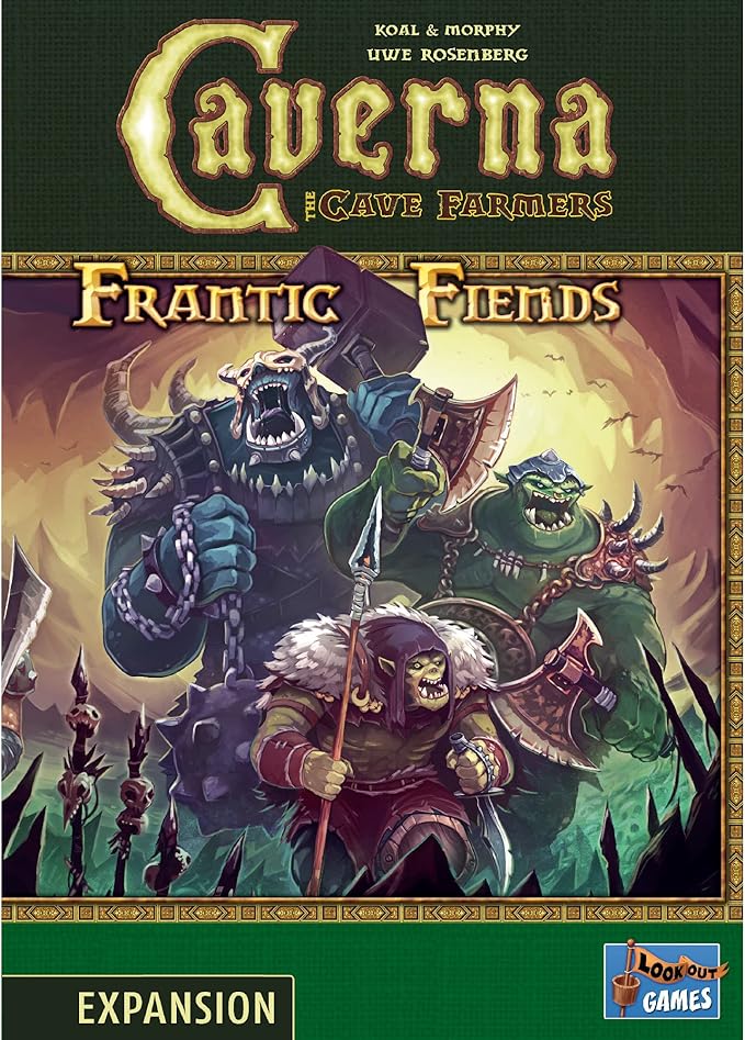 Caverna The Cave Farmers Frantic Fiends Board Game Expansion | Cooperative Farming Strategy Game for Adults and Kids | Ages 12+ | 1-7 Players | Avg. Playtime 30-210 Minutes | Lookout Games