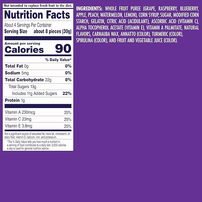 Welch's Fruit Snacks, Juicefuls Fusions, Assorted Fruit Flavor, Bulk Pack, Gluten Free, Natural Colors & Flavors, 4oz (Pack of 12)