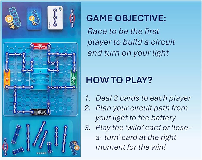 Snap Circuits SNAP 2 IT® Board Game – Family Game Night, Games, Kids Game, SNAP CIRCUITS® STEM Board Game, Game for Kids 7 and up.