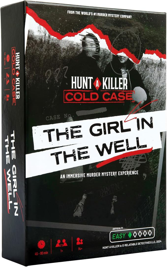 Hunt A Killer: Cold Case: Girl in The Well, an Immersive True Crime Experience, for Fans of Criminal Minds and Forensic Files, Includes 45-90 Minutes of Explicit Content, Appropriate for Ages 14+