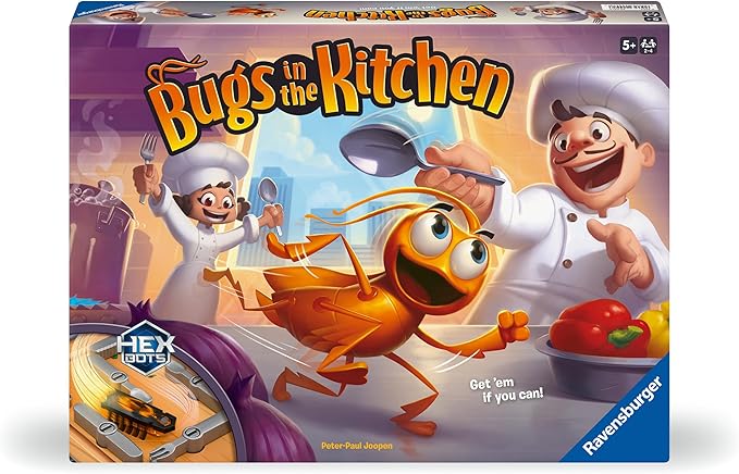 Ravensburger Bugs in The Kitchen 2024 - Enthralling Family Board Game | Ideal for Kids and Adults Aged 5 and Up | Offers Great Replay Value | Designed for 2-4 Players