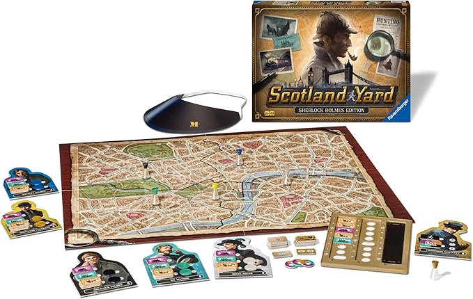 Ravensburger Scotland Yard Sherlock Holmes Edition - Strategy Game for Ages 8+ | Engaging Brain Teaser | Ideal for Family Game Night, Award-Winning Game
