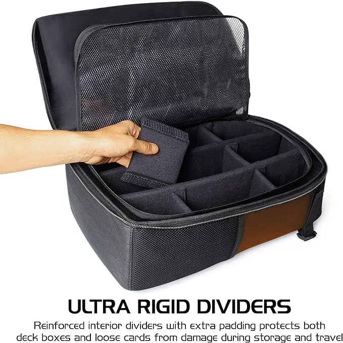 ENHANCE MTG Backpack TCG Card Storage - TCG Backpack for Deck Boxes, Sleeved Cards, Playmats, MTG Accessories