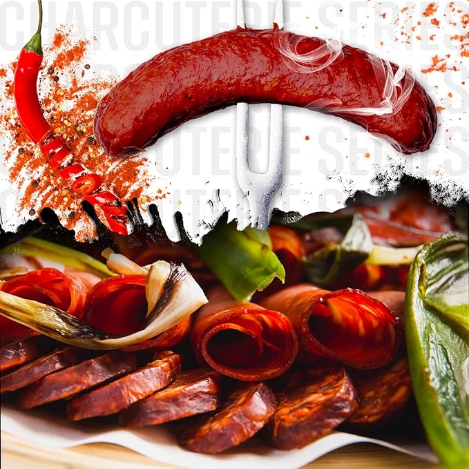 Zick’s Specialty Meats Spanish Chorizo Sausage (8oz) | Healthy & Organic Spanish Chorizo | Premium Naturally Cured Charcuterie Meat Series | Smoked & Dried Sausage | Gourmet Food | High-Protein Snack