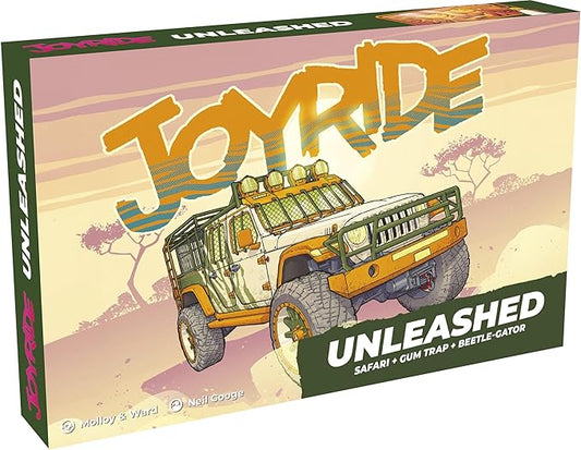 Joyride: Unleashed - Expansion, Car Combat Board Game, New Car & Beast, New Element of Play & Obstacles, Ages 12+, 2-4 Players