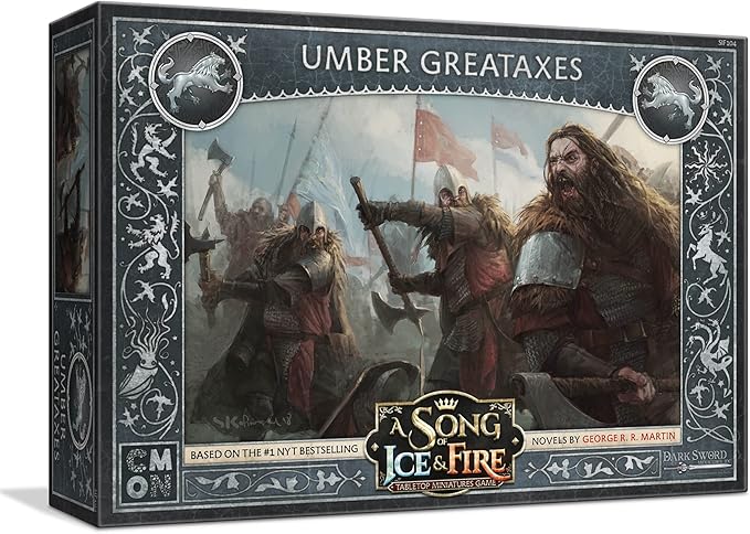 CMON A Song of Ice and Fire Tabletop Miniatures Game Umber Greataxes Unit Box (Multilingual Edition) - Strategy Game for Adults, Ages 14+, 2+ Players, 45-60 Minute Playtime, Made by CMON