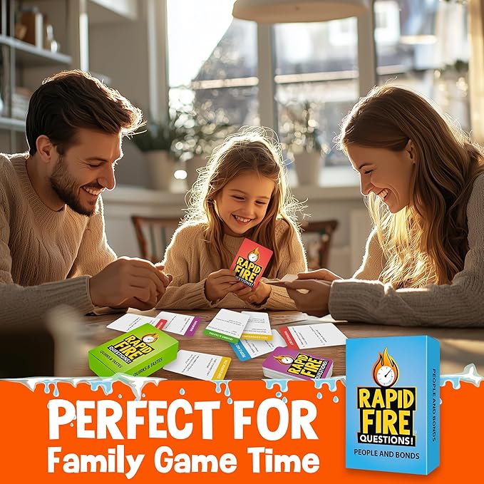 QUOKKA Icebreaker Cards with 500+ Questions - Adults Kids Family Conversation Cards Game - Break The Ice Family Game for Kids 8-12 - Perfect for Family or Adults Game Night I Premium Version